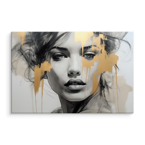 Obraz Abstrakcyjny Portret Kobiety W Stylu Glamour 30x20cm
