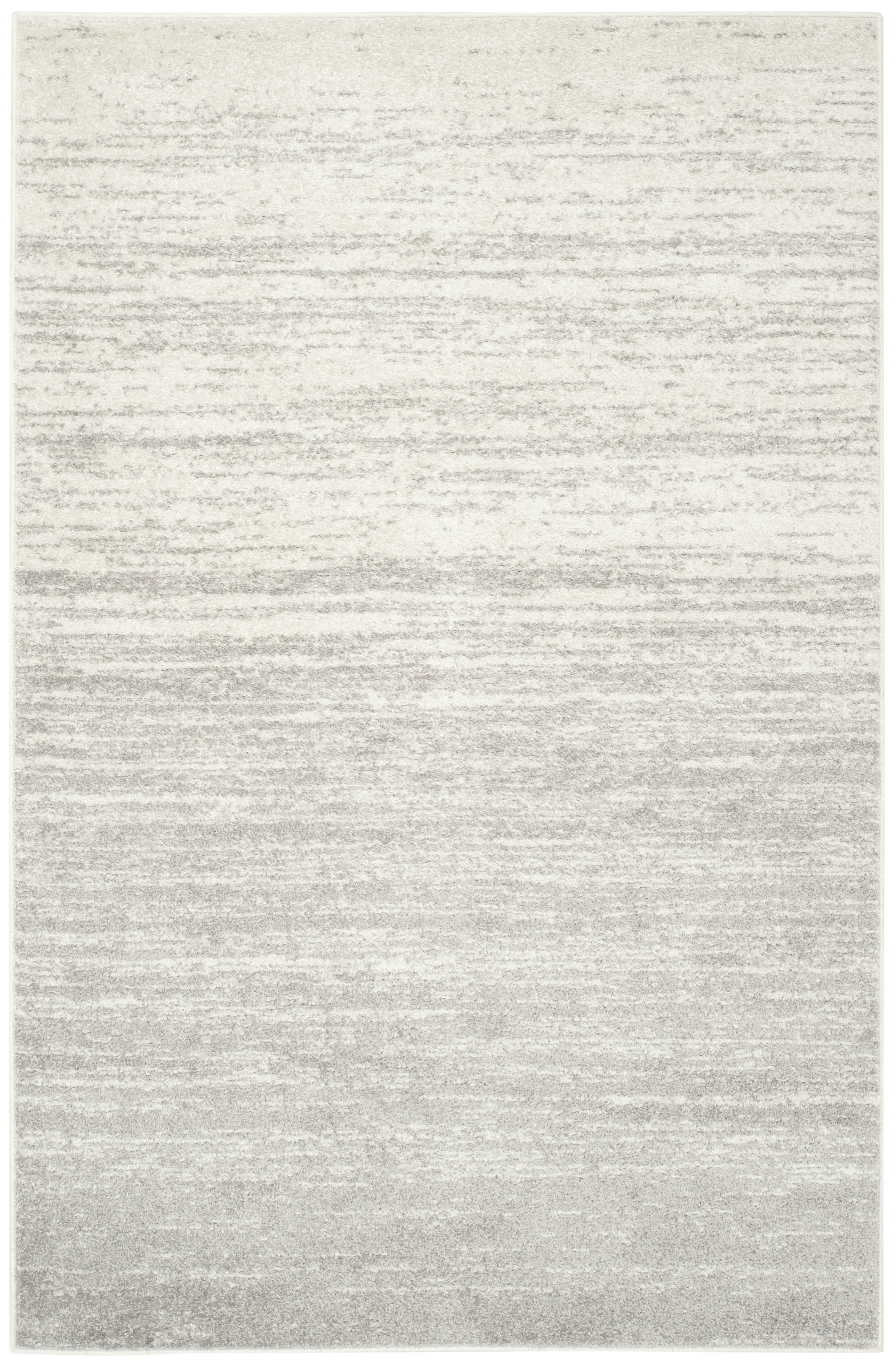 ADIRONDACK - Tapis de salon interieur en ivoire & argent, 155 x 229 cm
