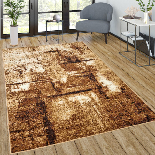 Dywan nowoczesny beżowy do salonu pokoju 016- 50x90 cm - modny solidny