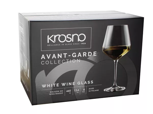 Kpl. kieliszków do wina typu Chardonnay 460 ml (6 szt) Krosno - Avant-Garde (Sensei / Obsession) 9917