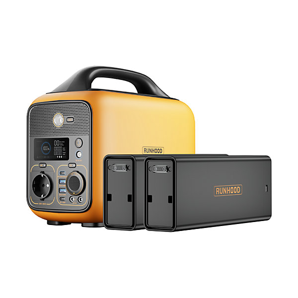 Pack Desk Nomade RUNHOOD - Station HE600   648 Wh   200 W Solaire - Bureau Mobile Plug et Play