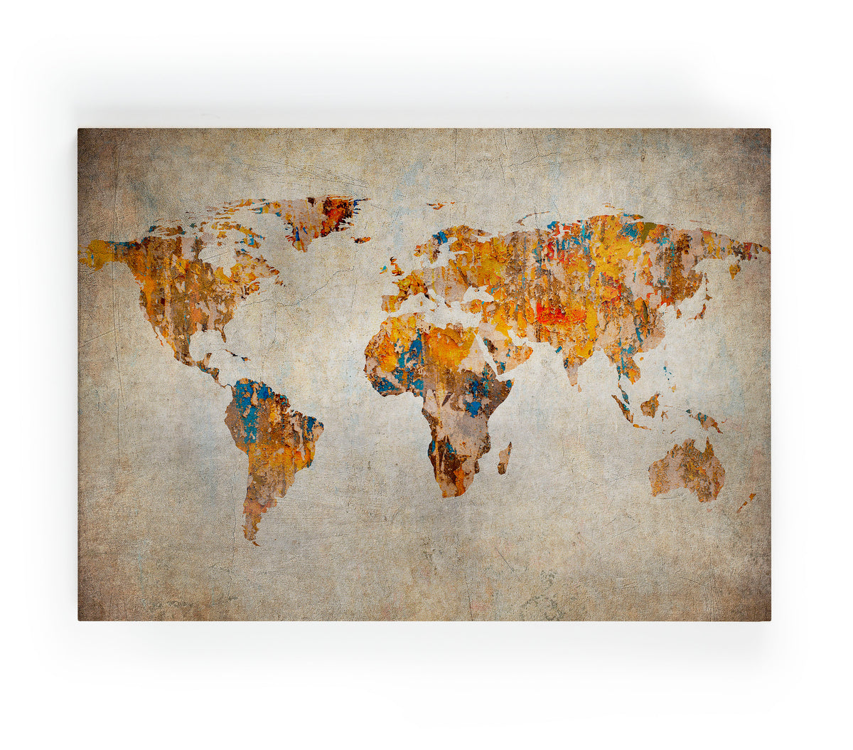 Canvas 60x40 Afdruk Oude Kaart