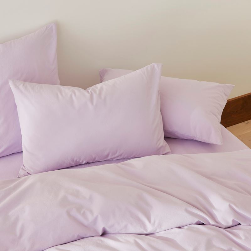 Stonewashed Cotton Lilac Quilt Cover Separates