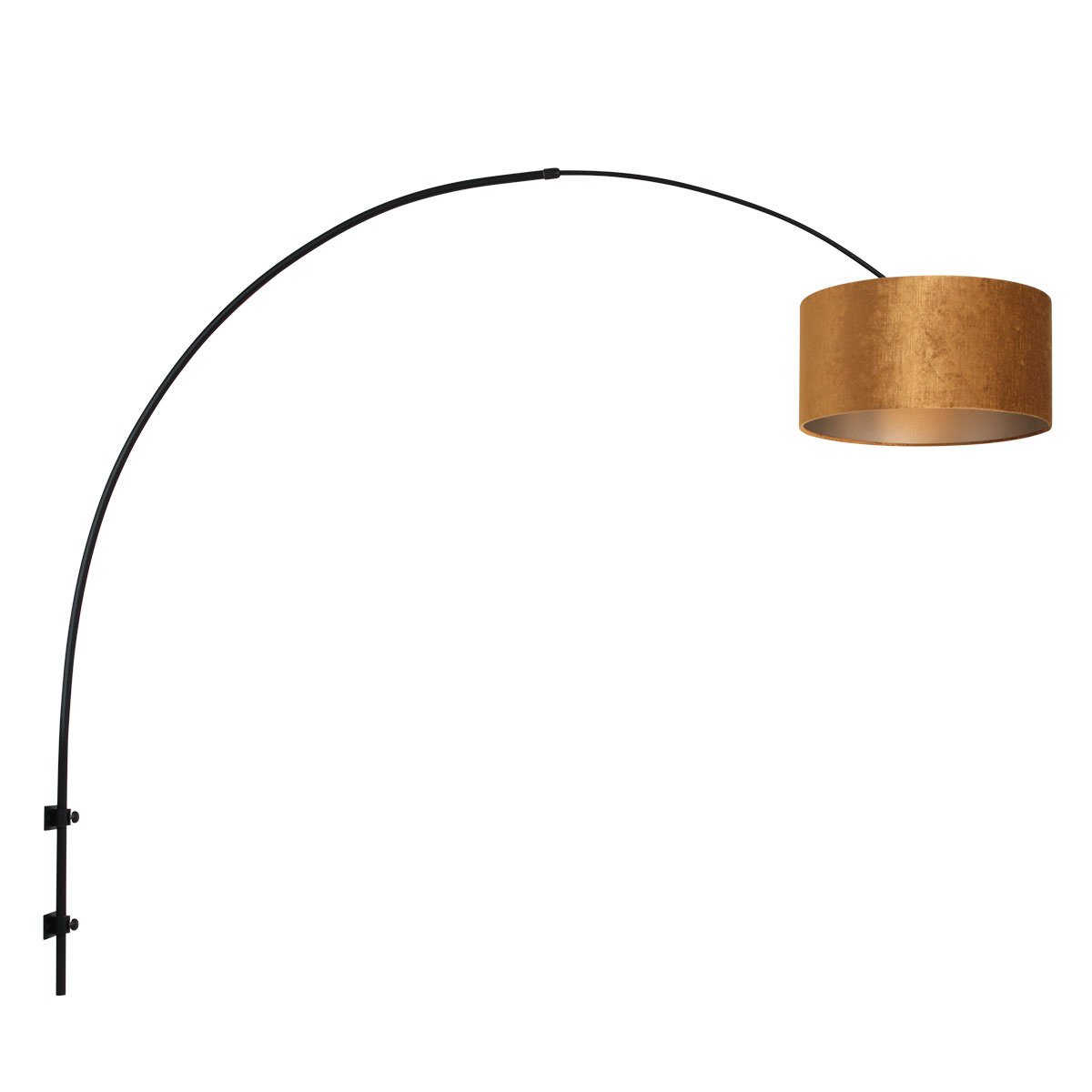 Steinhauer wandlamp Sparkled - 1 lichts - 175x 145 cm - zwart goud