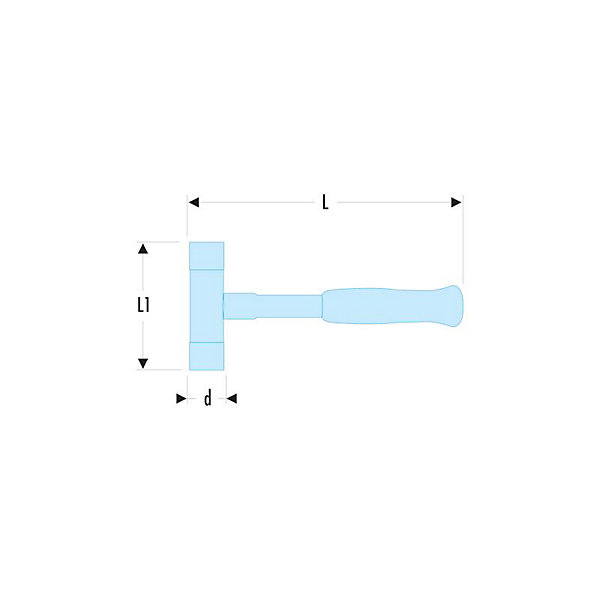 Masse sans rebond monobloc FACOM 60 mm modèle 216.60