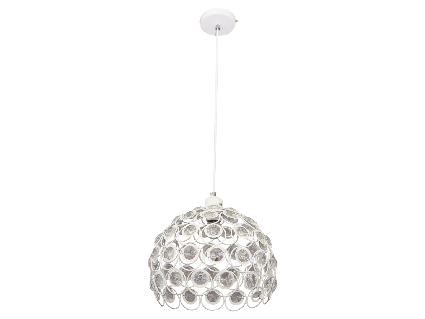 Lampa wisząca Florence stalowa biała