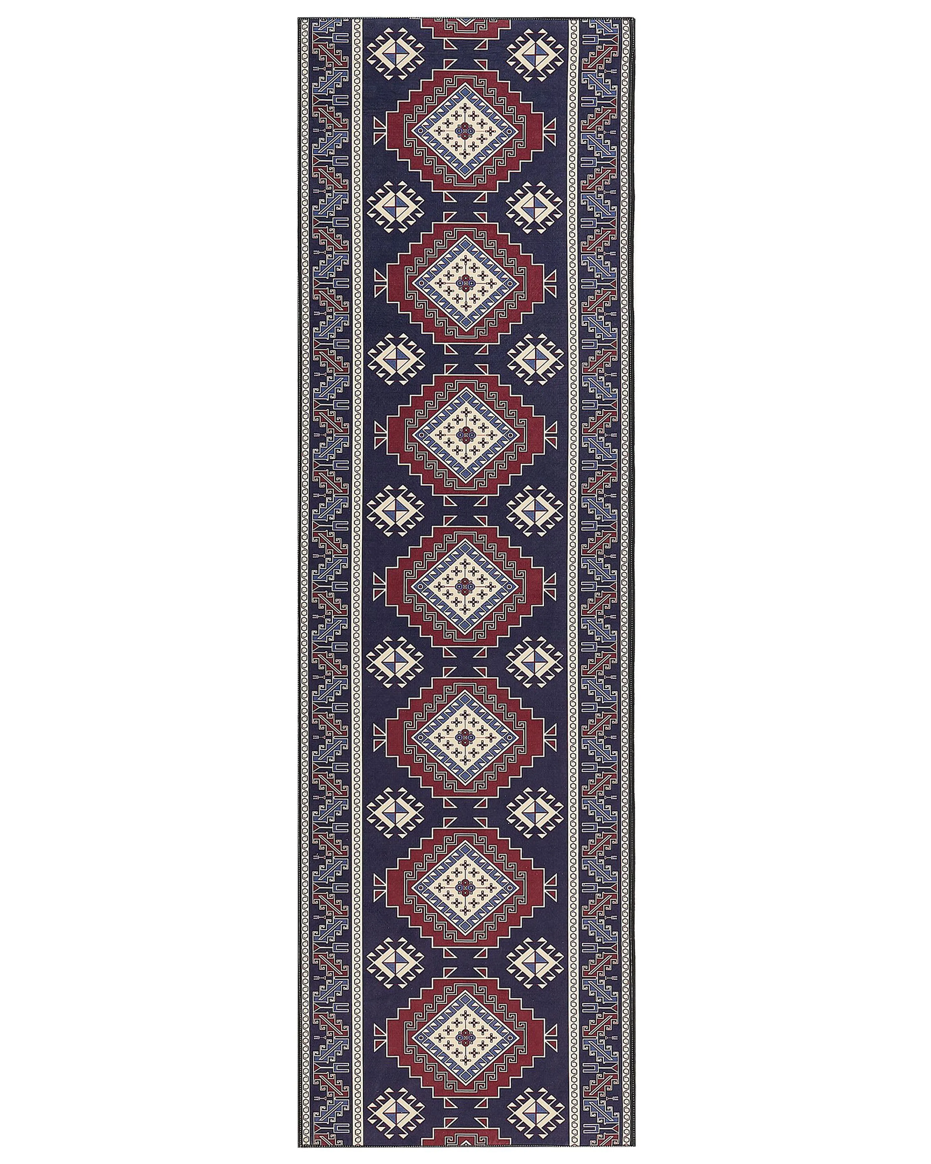 Rug KANGAL Dark Blue 60 x 200 cm