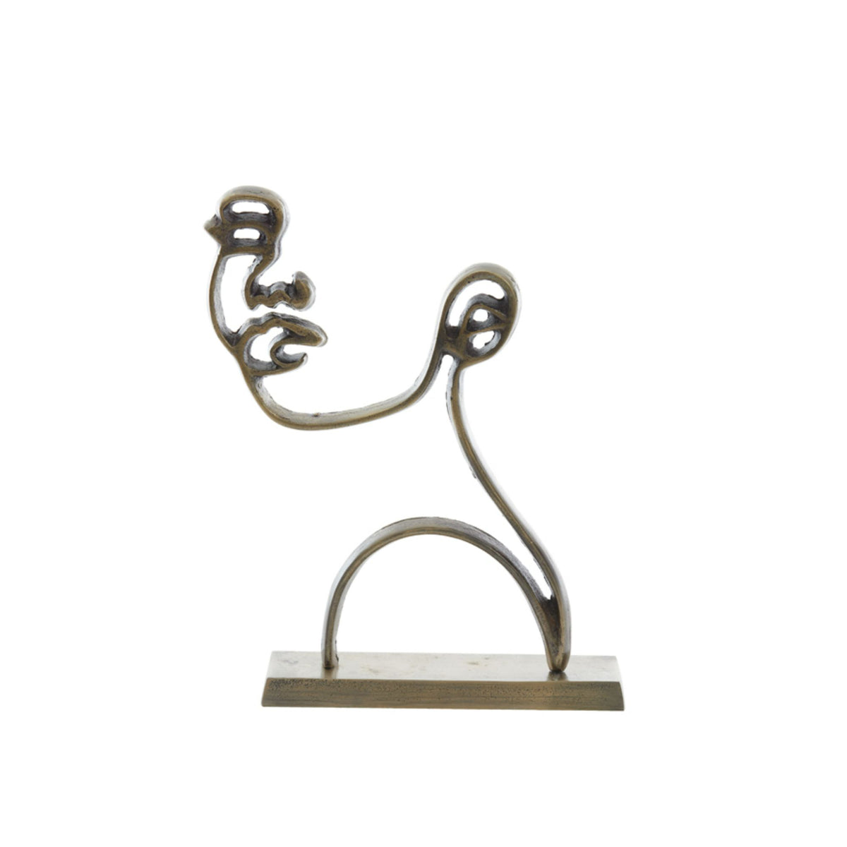 Light & Living ornament Face - brons - 28x8x38cm