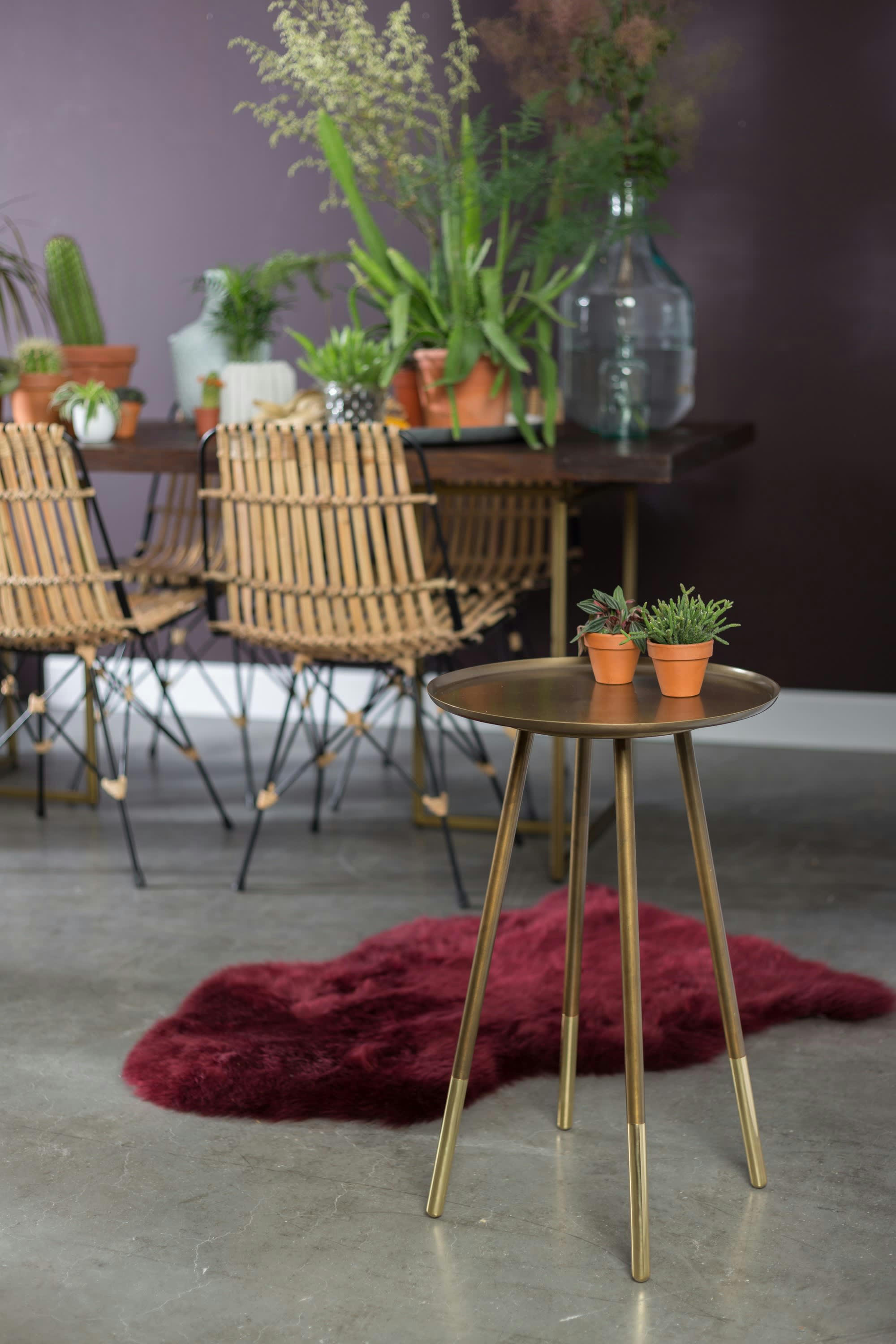 ELIOT - Table basse avec finition laiton