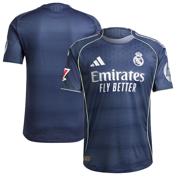 Los Merengues adidas 2025/26 Away Authentic Jersey - Blue/White