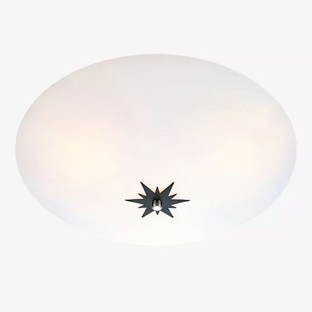 PLAFOND MARKSLÖJD ROSE 43CM HVIT/SVART