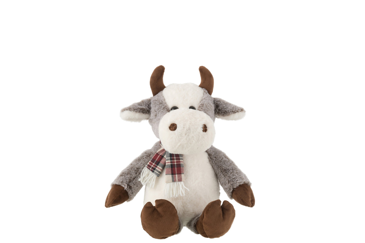 J-Line knuffel Koe   Sjaal - polyester - mix - large