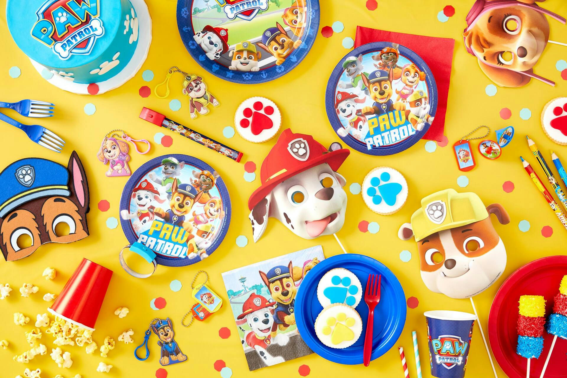 PAW Patrol Puffy Keychains for Birthday Party Favours, 8-pk