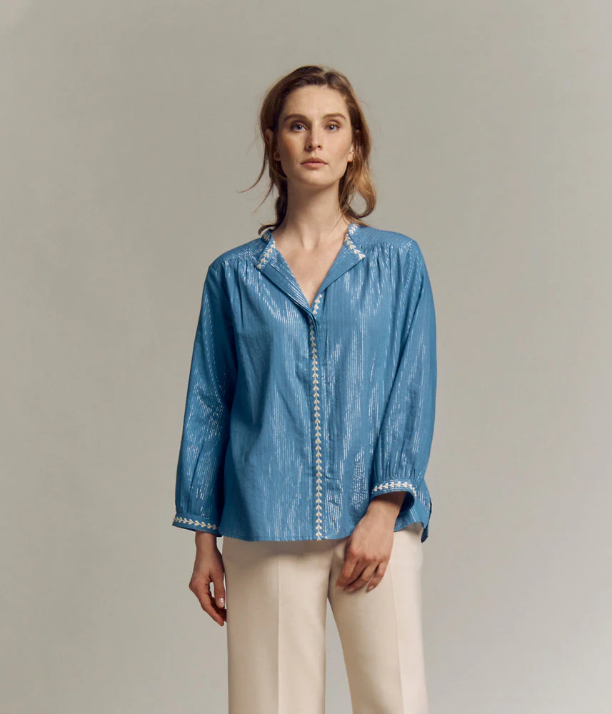 Blouse en coton CONSTANCE/82185/261