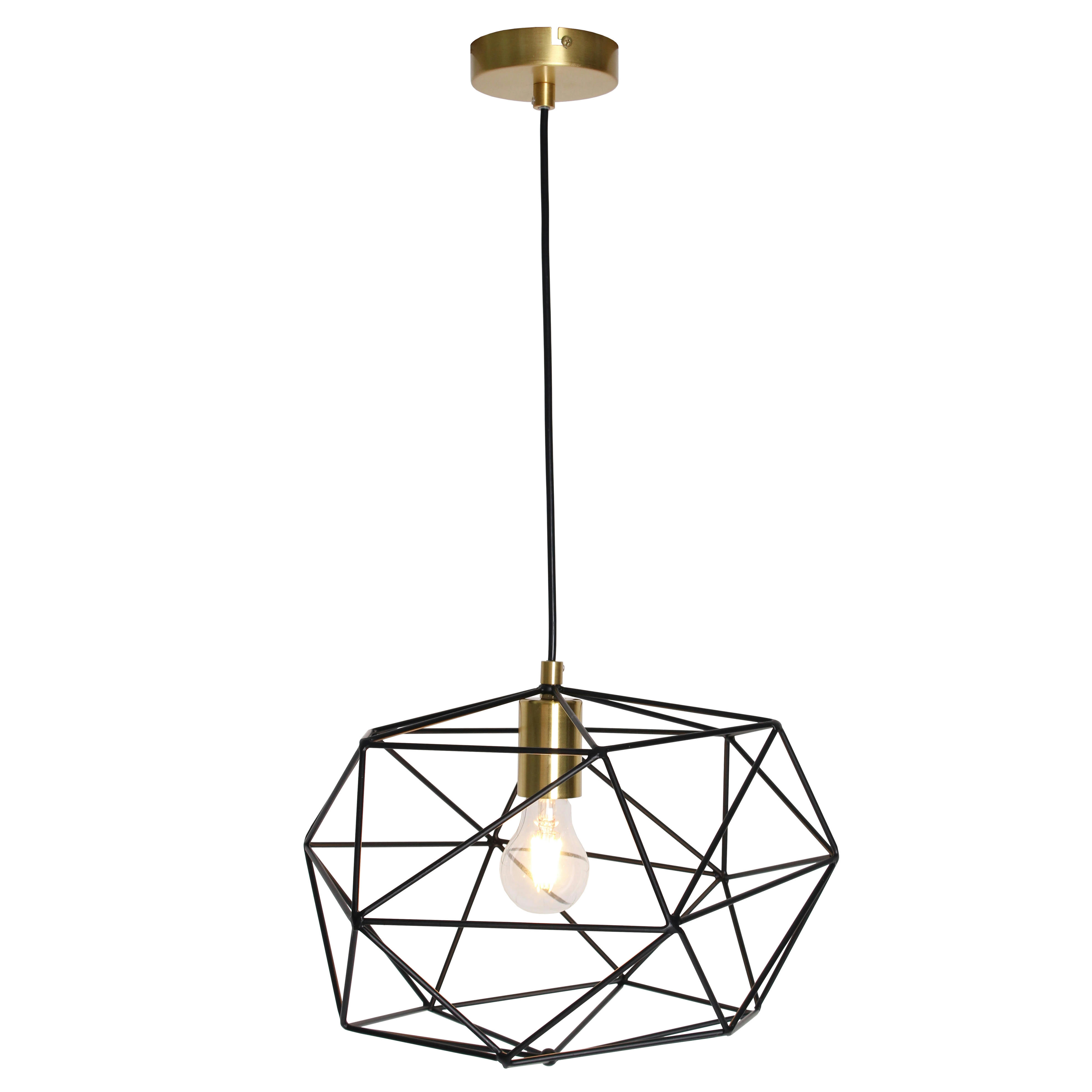 DAISY - Suspension en métal noir