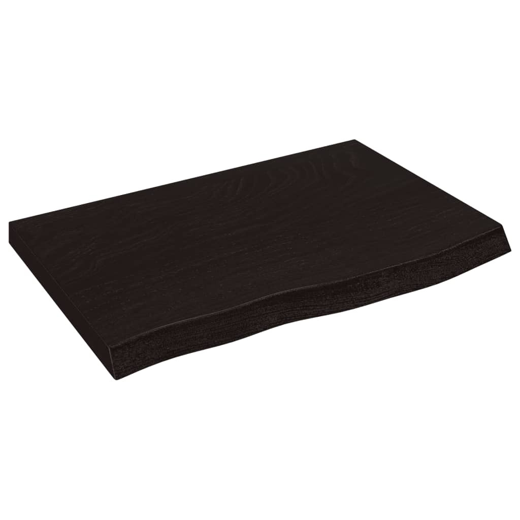 VidaXL Półka ciemnobrązowa 60x40x(2-4) cm