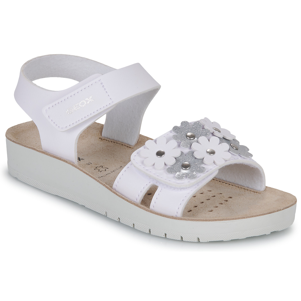 Geox - J SANDAL COSTAREI GI - White