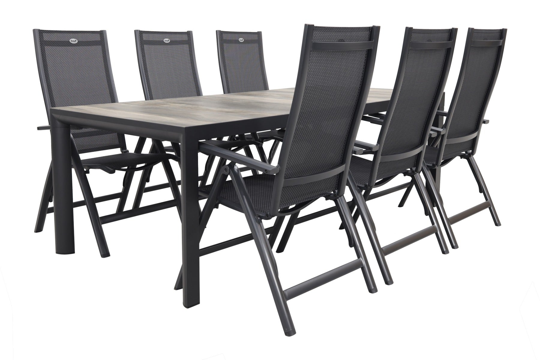 Hartman Roma Kings tuinset antraciet - 220x100 cm.