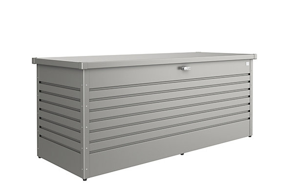 Coffre de jardin métal Biohort T200 gris quartz 1050L