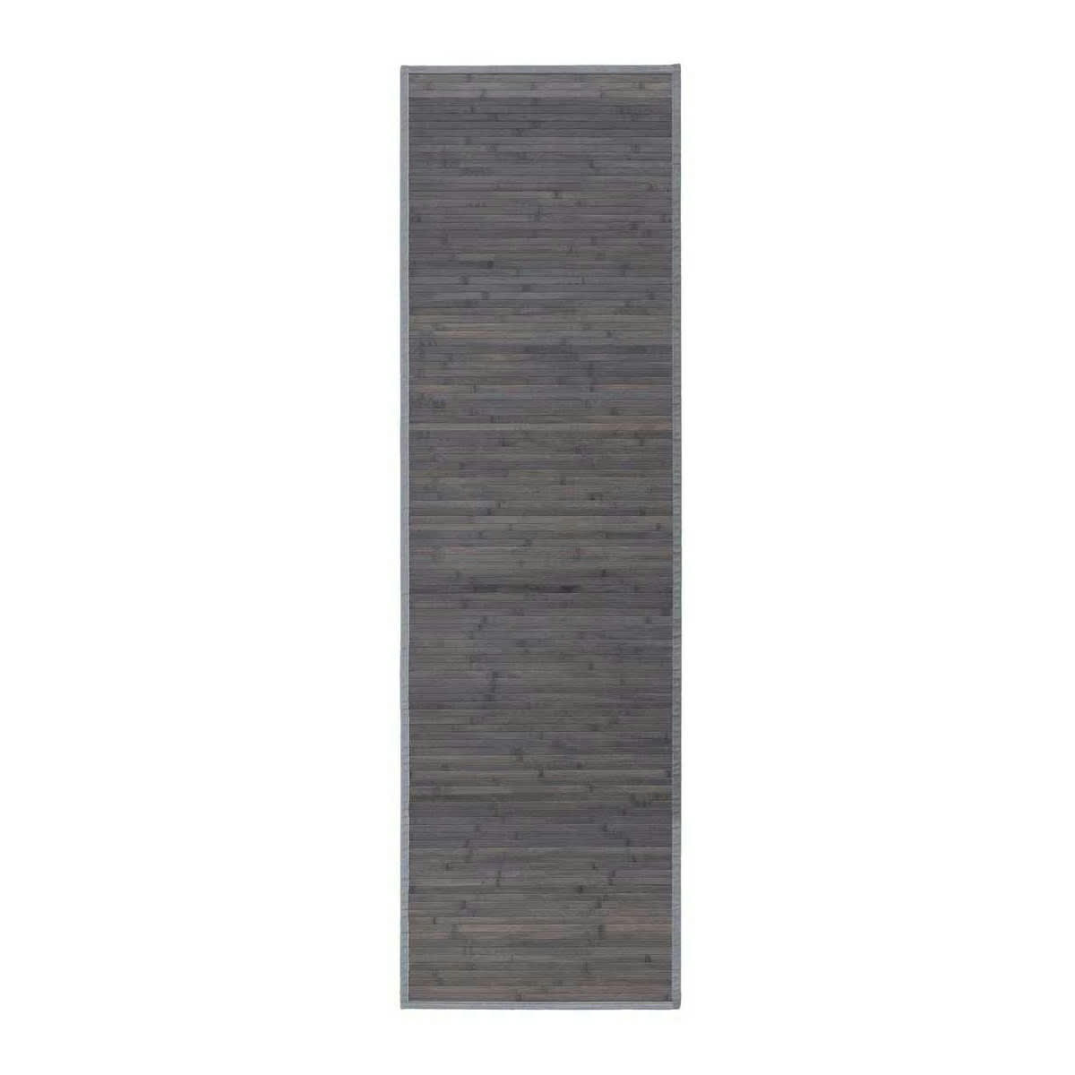 - Tapis de couloir bambou gris 60x200cm