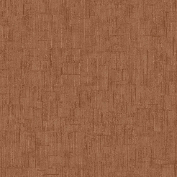 Papier peint vinyle intissé uni Kopa terracotta L.1005 x l.53cm Lutèce