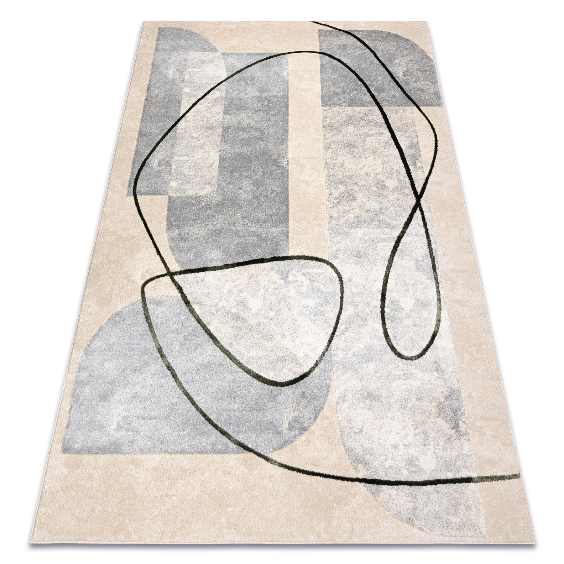 Dywan ALLURE 9980 Geometryczny - Strukturalny, stylowy, glamour 80x150 cm