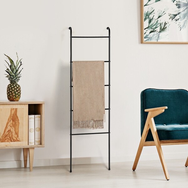 Wall Leaning Blanket Towel Holder