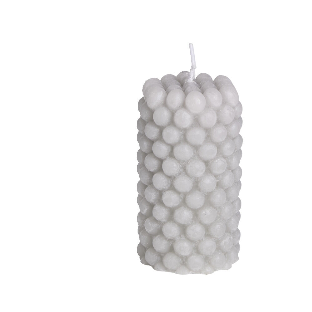 Bougie cylindrique design bulle Ø5xH9cm