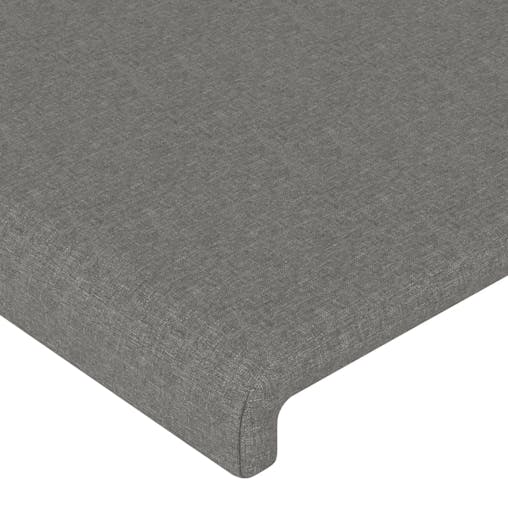 NNEVL Headboard with Ears Dark Grey 163x23x118/128 cm Fabric