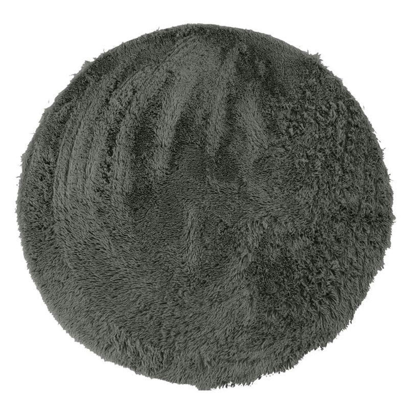 NEO - Tapis lavable à base fine et souple extra doux gris foncé diam.160