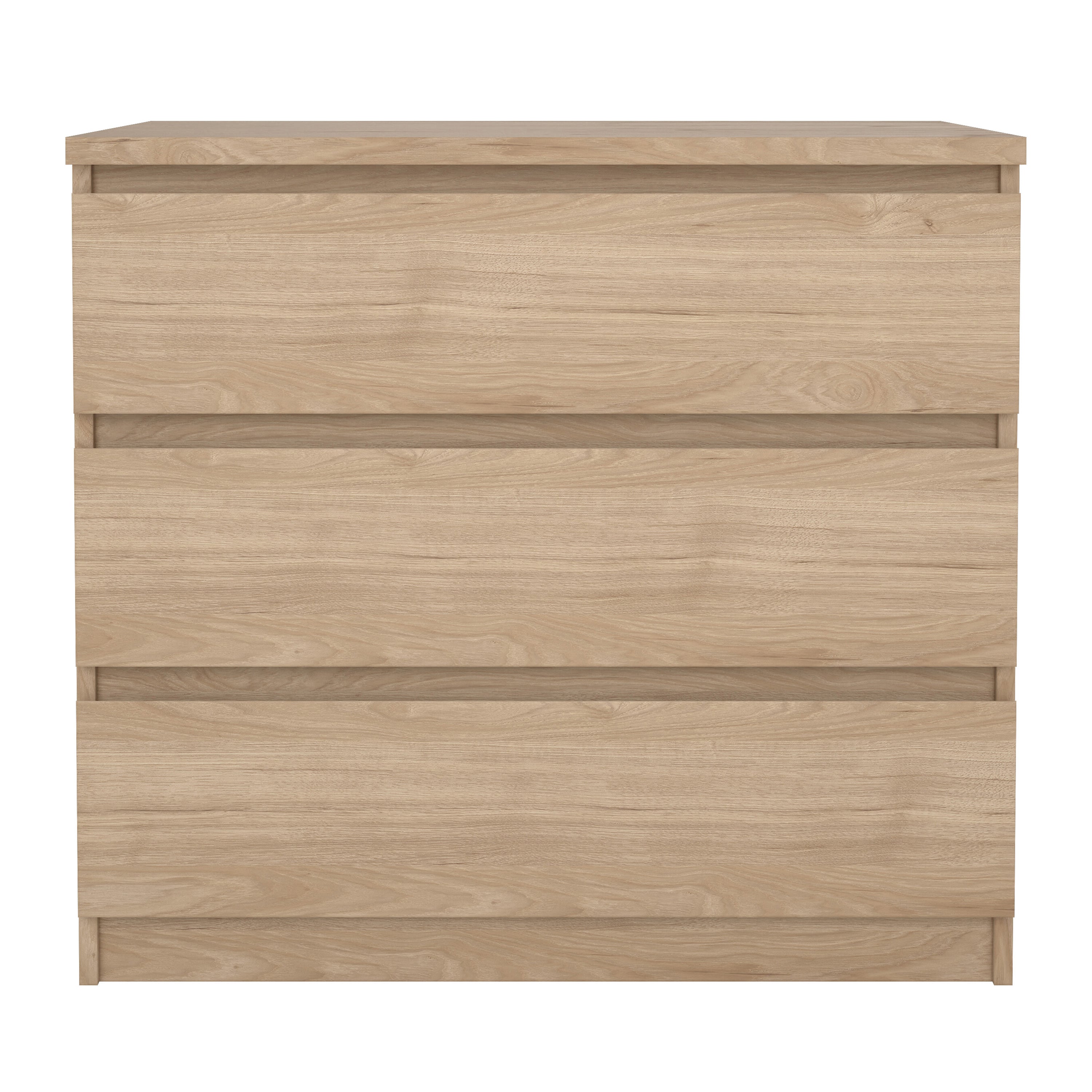 by fonQ basic Slide Ladekast - 3 lades - Eiken