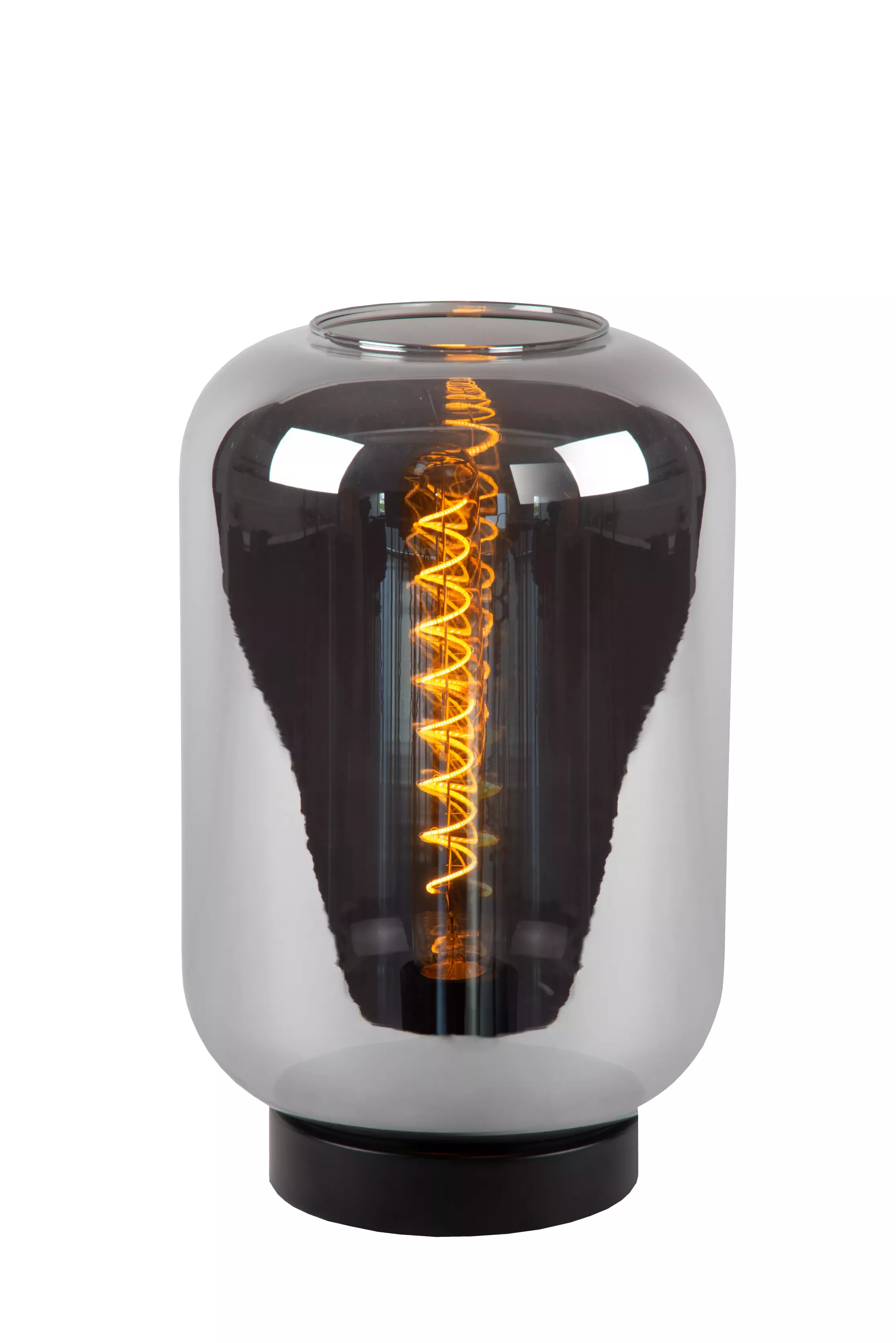 Lampa stołowaczarno-dymiona Joanet 1xE27x40W wys:35cm Lucide