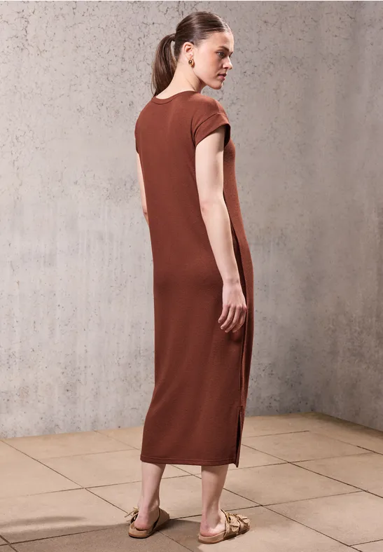 Strick-Look Kleid