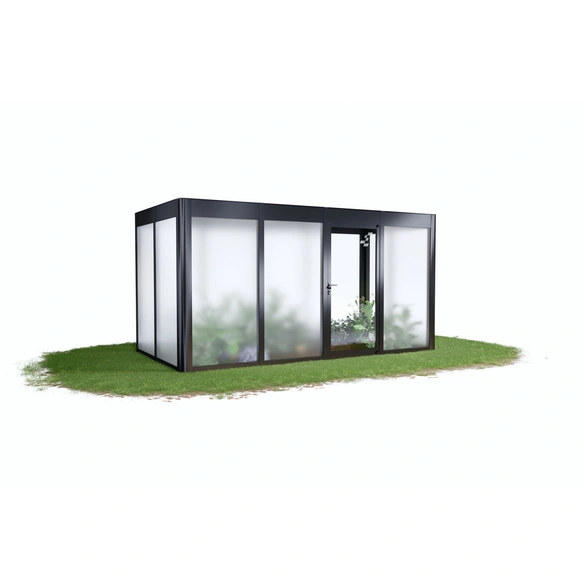 Gewächshaus »SunGarden Deluxe 4.2«, BxHxT: 443 x 229 x 233 cm, anthrazit-metallic