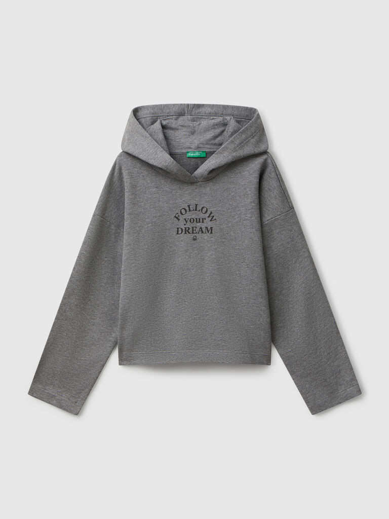 Sweatshirt with slogan print