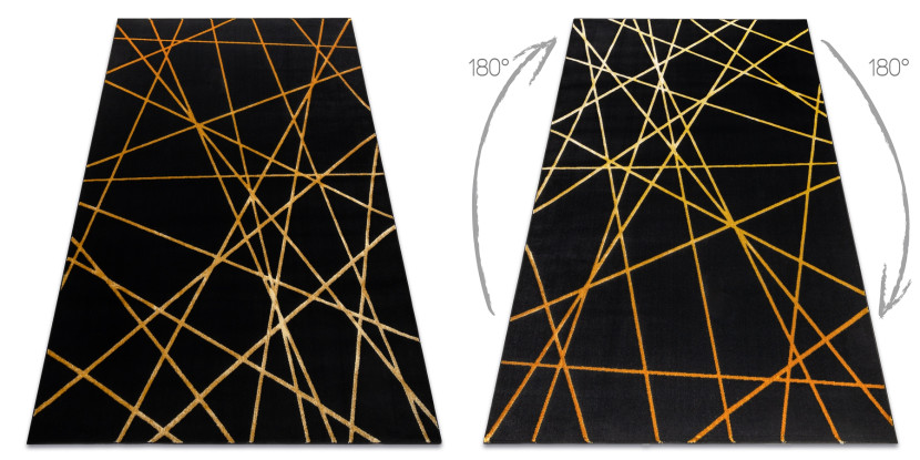 Dywan GLOSS nowoczesny406C 86 stylowy, glamour, art deco, 80x150 cm
