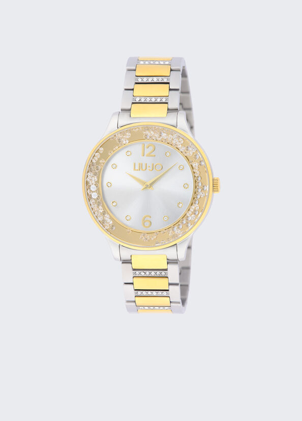 Orologio in acciaio con brill