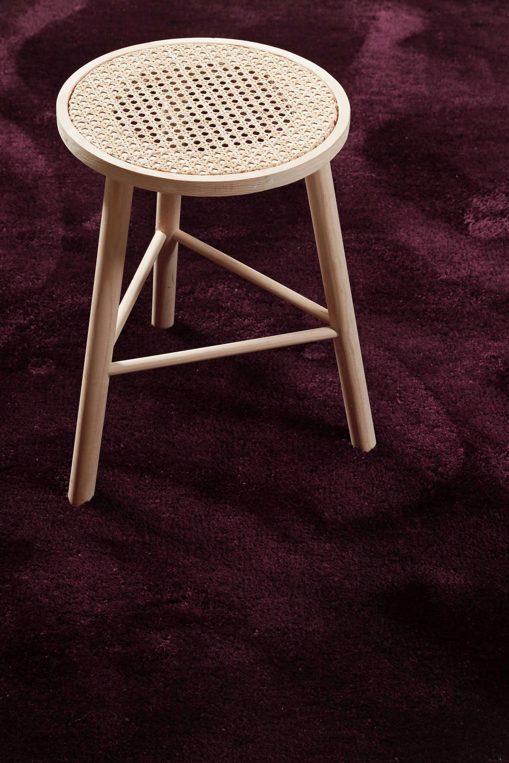 PISA - Tapis en microfibre dense bordeaux 120x170 cm