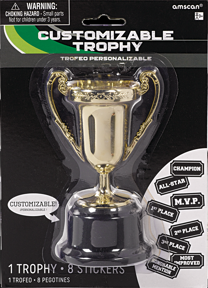 Customizable Gold Trophy