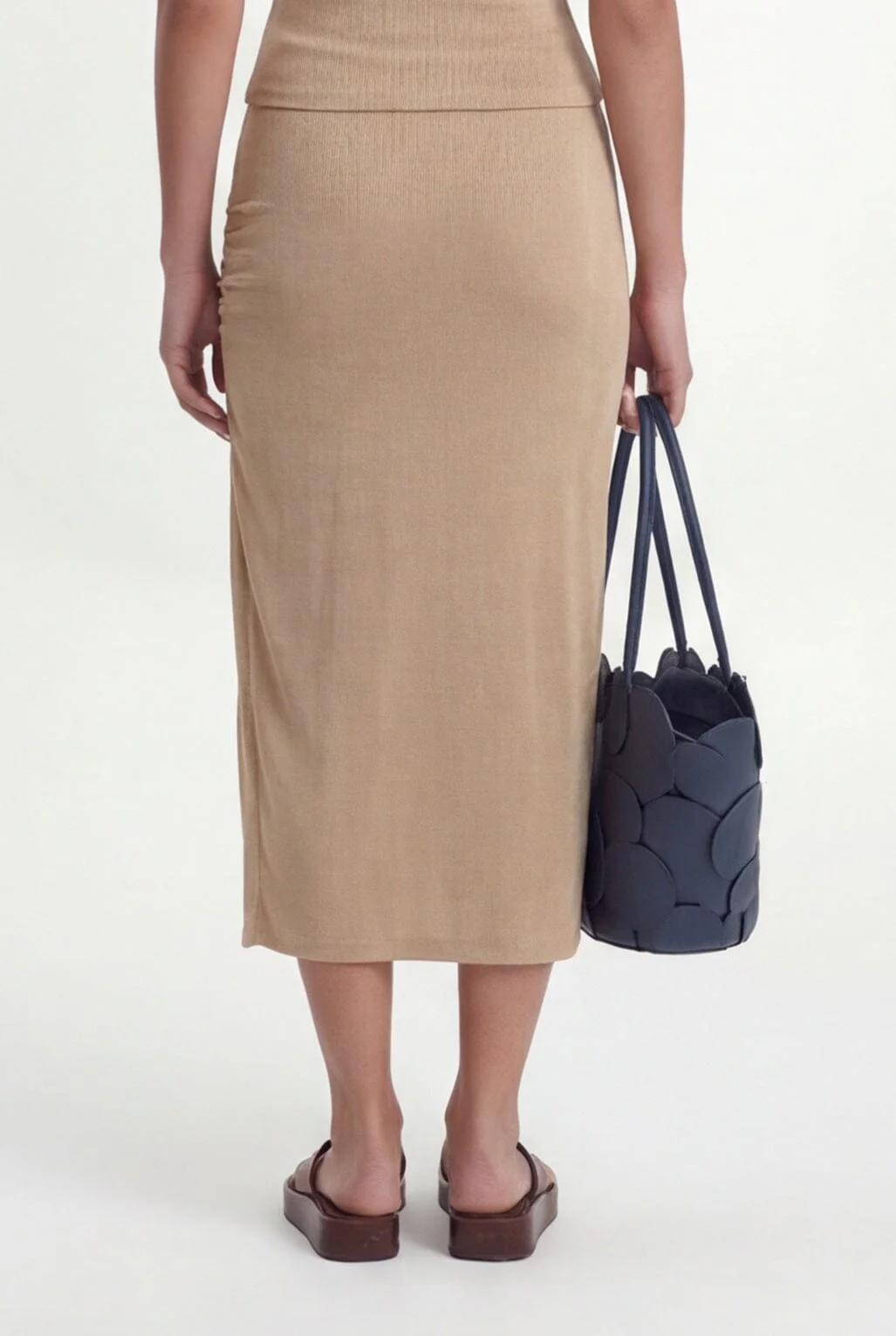 JUPE MIDI - COSIMA - BEIGE