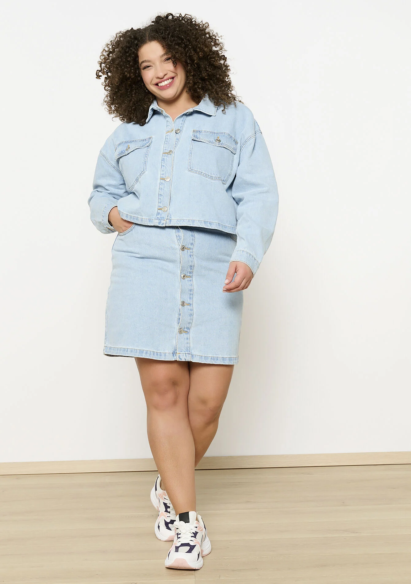 Denim midirok