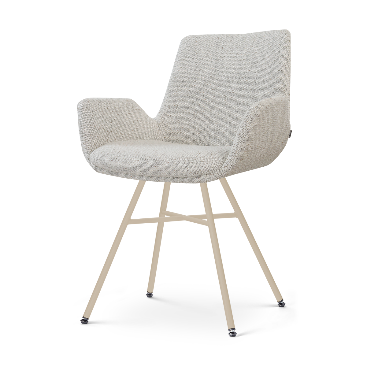 Nolon Noa-Eef eetkamerstoel beige gemêleerd - beige onderstel