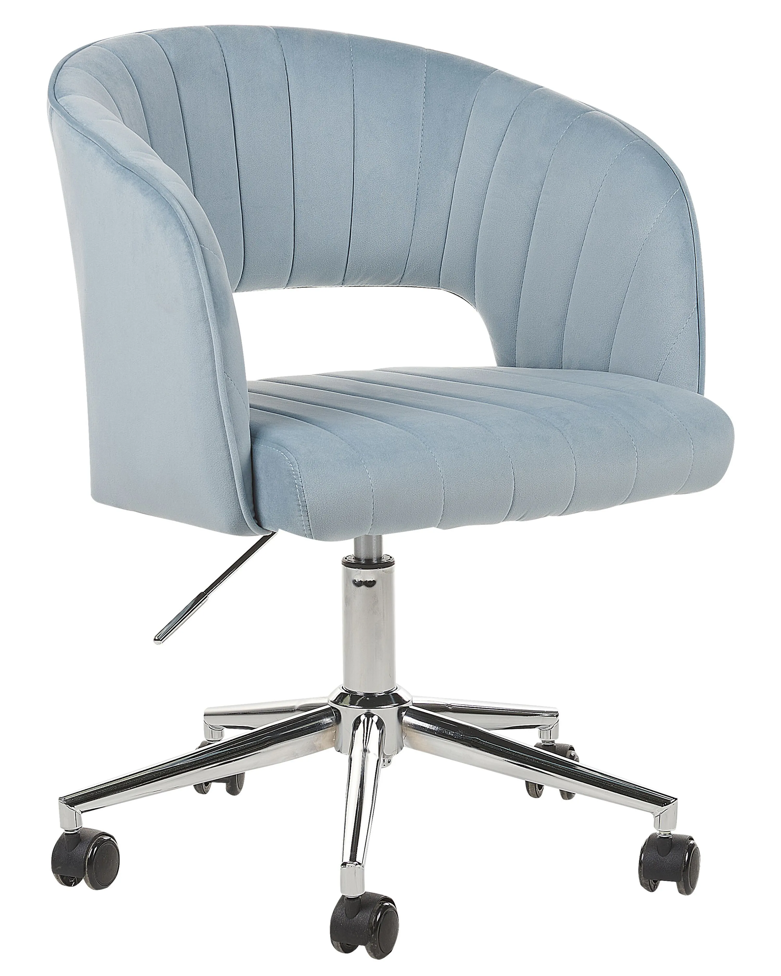 Desk Chair KATONAH Velvet Light Blue