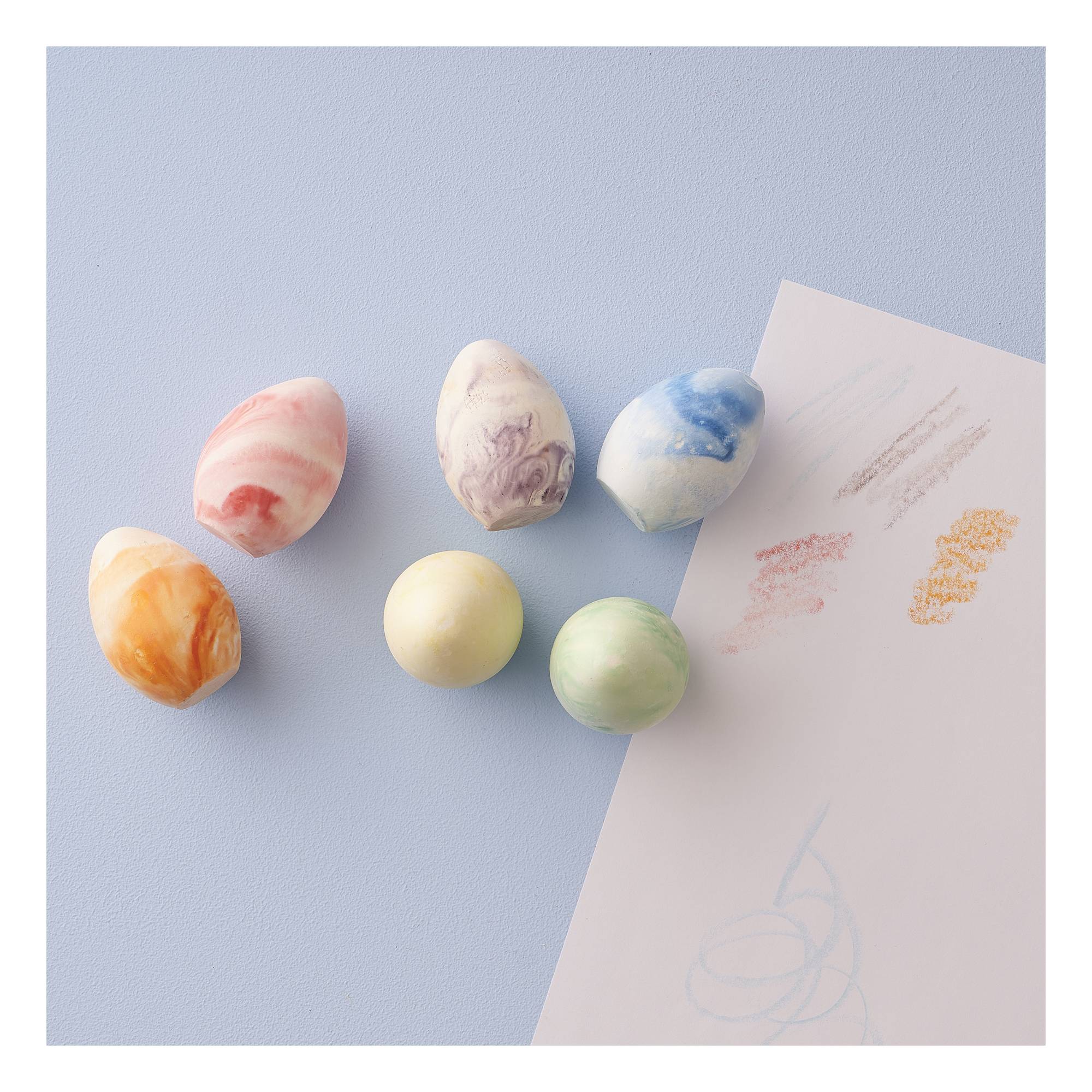 Marble Chalk Eggs 6 Pack