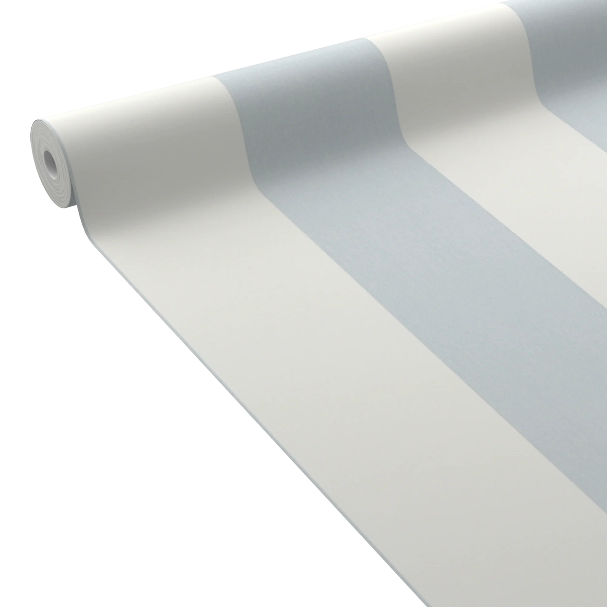 4MURS Papier peint vinyle PODIUM STRIPE bleu grisé et blanc