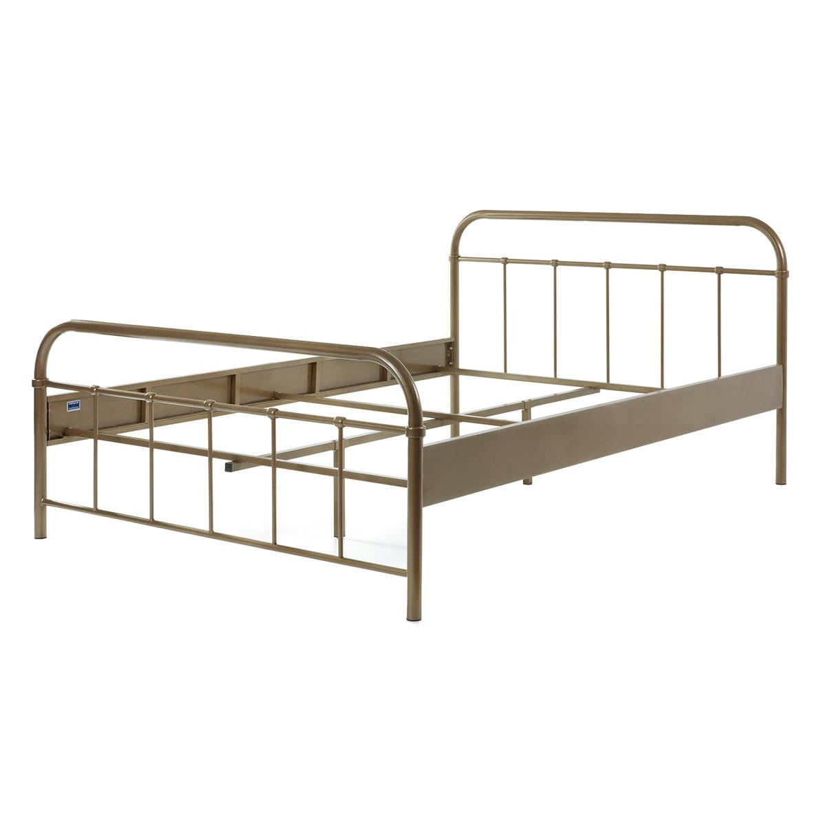 BOSTON - Lit 140x200 sommier inclus bronze