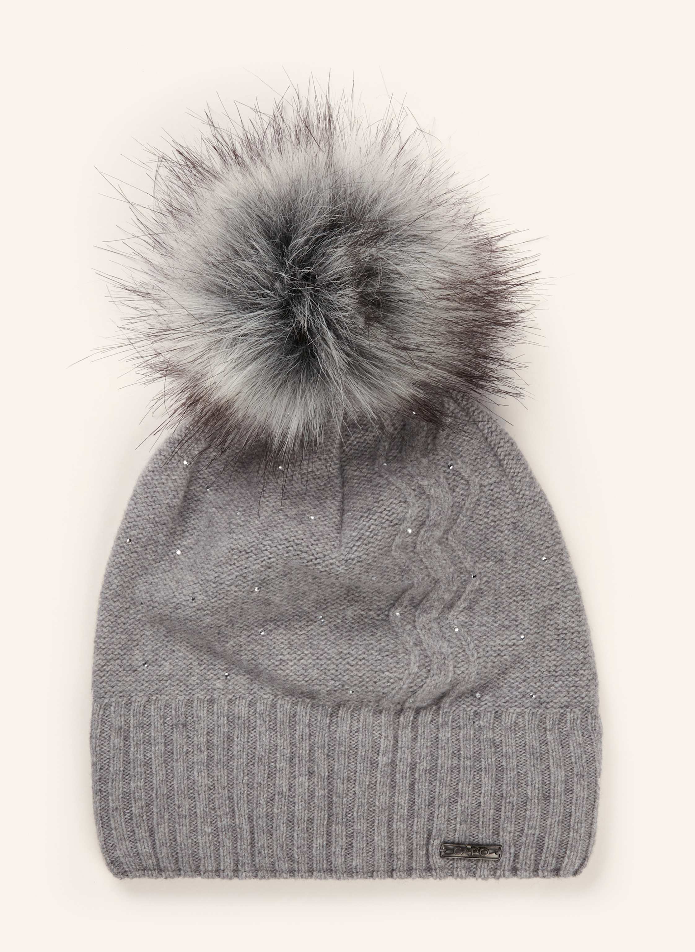 CAPO Mütze mit Cashmere und Schmucksteinen