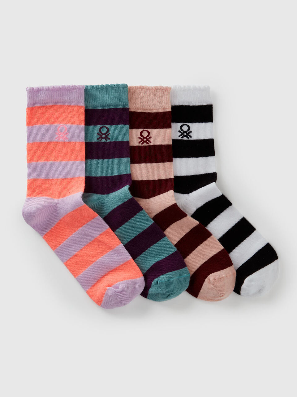 Four pairs of patterned socks