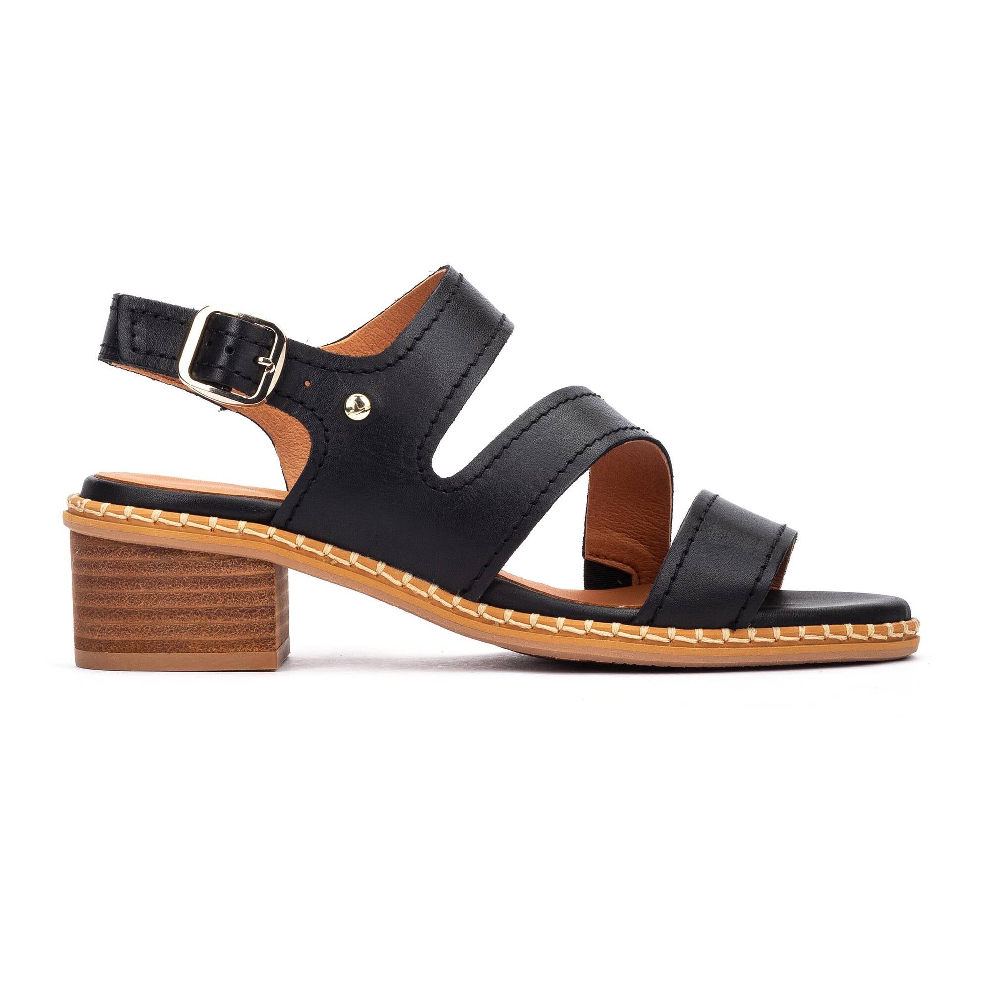 BLANES - Sandalias de tacón con hebilla para mujer