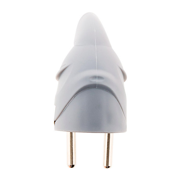 Fiche mâle coudée 16A 2P T - Gris - Zenitech